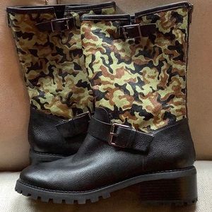 DESIGNER BOOTS - CAMO, LEATHER AND CALF HIDE